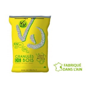 PALETTE DE GRANULÉS DE BOIS VERTS DE DESHY